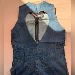 Revice Denim Heart Cutout Jumpsuit 2XL